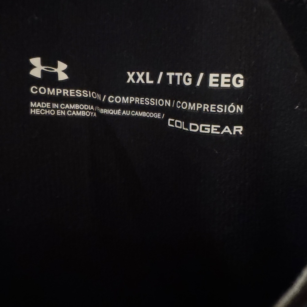 Under Armour Men's Black Compression Tights set of 2 - Picture 4 of 5